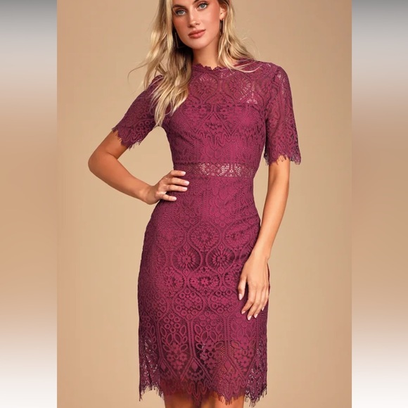 Lulu’s Lace Dress - Picture 2 of 9